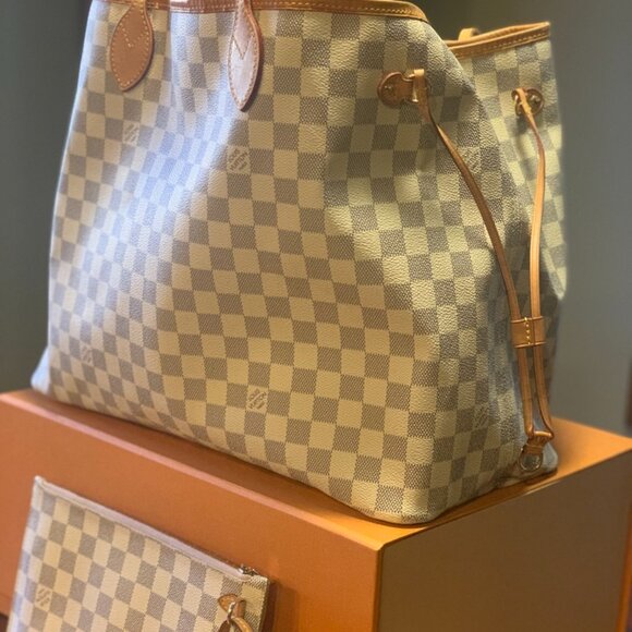 Louis Vuitton Damier Azure Neverfull GM Tote - Picture 2 of 14